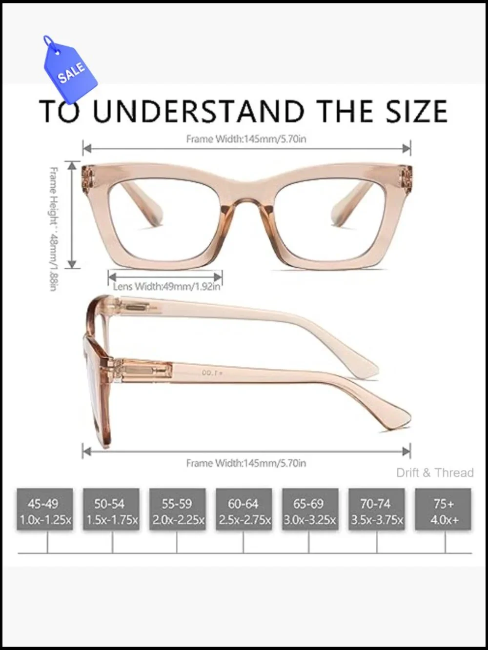 Blue Light Blocking Reading Glasses 3-Pack Oversized Spring Hinge